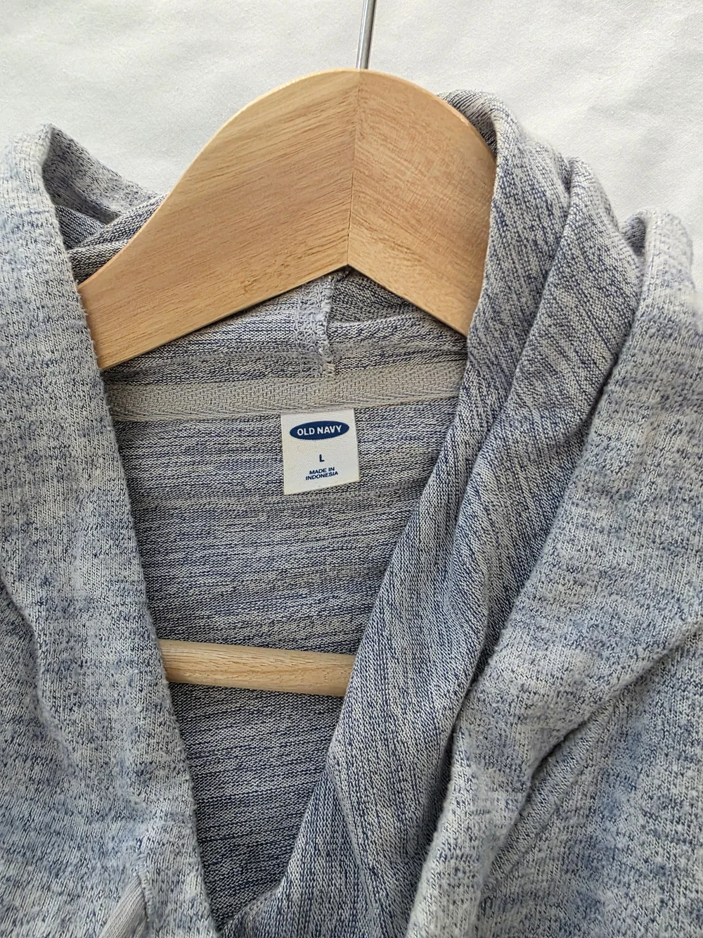 Old Navy Light Blue Midweight Hooded Pullover. - Picture 5 of 5